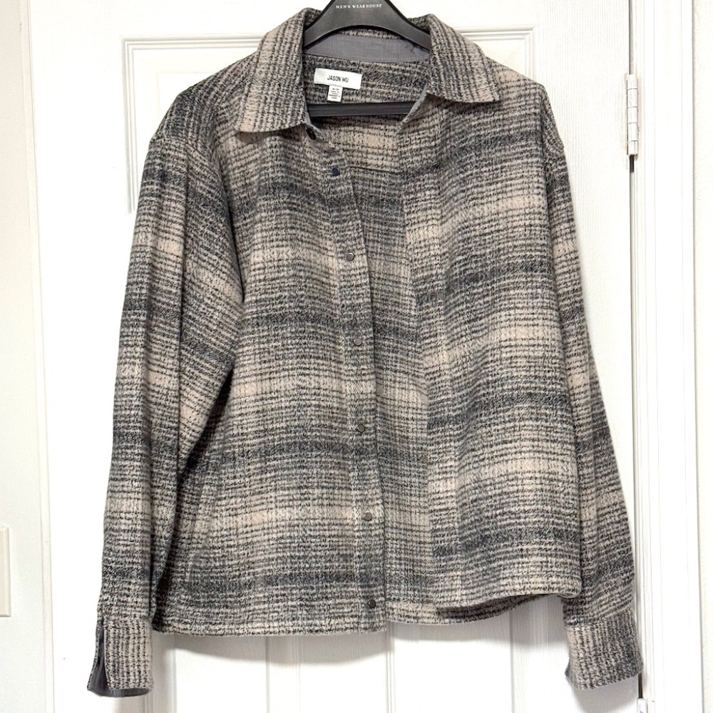 Jason Wu Men's plaid shirt-jacket Size M